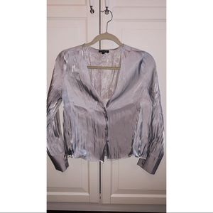 Dynamite silver dress shirt size S